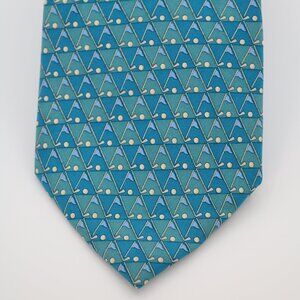 Salvatore Ferragamo, vintage Gancini-pattern silk tie.